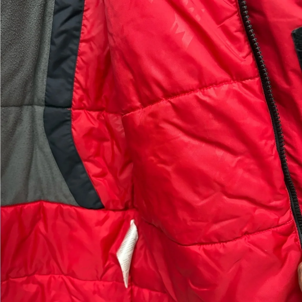 Columbia Kids' Black, Red, and Gray Puffer Jacket